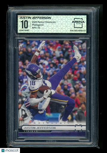 2023 Panini Chronicles Photogenic Justin Jefferson #PH-22 Arena Club 10
