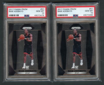 Bam Adebayo lot 2 rookies 