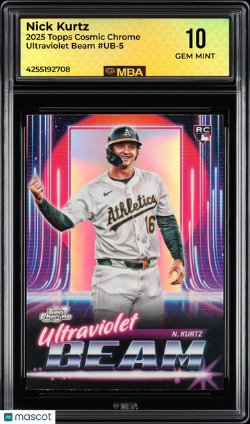 2025 Topps Cosmic Chrome Ultraviolet Beam Nick Kurtz #UB-5 MBA 10