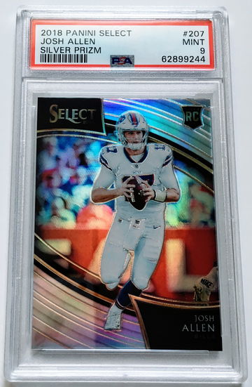 2018 Panini Select Silver Prizm #207 Field Level Josh Allen PSA 9 Mint