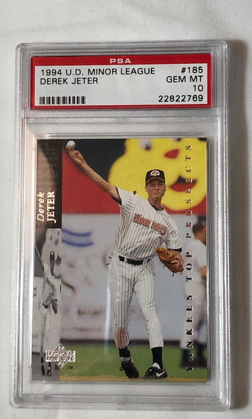 1994 U.D. MINOR LEAGUE DEREK JETER #185 GEM-MT 10