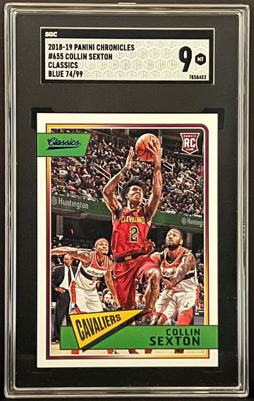 2018-19 Collin Sexton Panini Chronicles Blue /99 SGC 9 #655