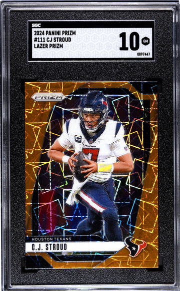 2024 Panini Prizm Lazer Prizm CJ Stroud #111 SGC 10