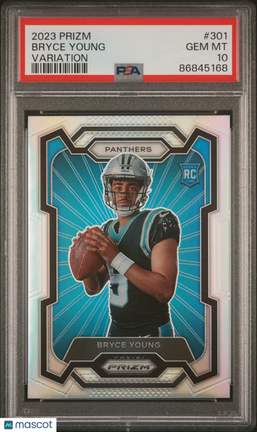 PSA 10 2023 Panini Prizm Bryce Young Variation Rookie #301