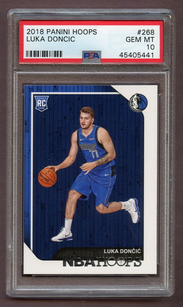 LUKA DONCIC 2018 Panini Hoops #268 Rookie Card PSA 10 Gem Mint Dallas Mavericks