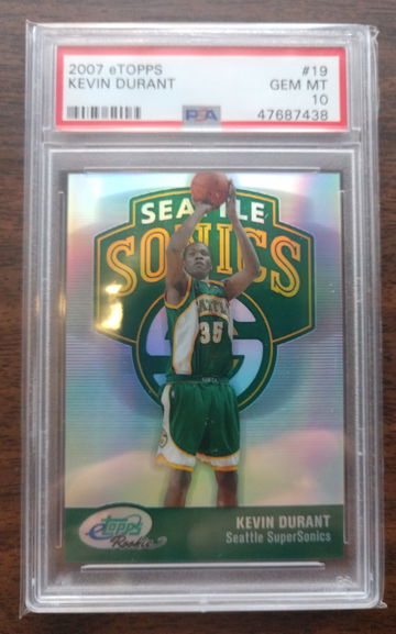 2007 eTopps #19 Kevin Durant Rookie PSA 10 - 420/1499