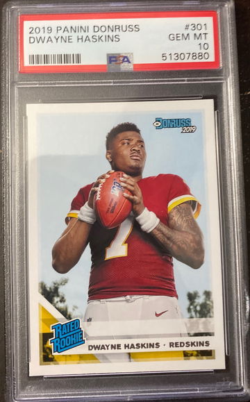 2019 donruss dwayne haskins psa 10