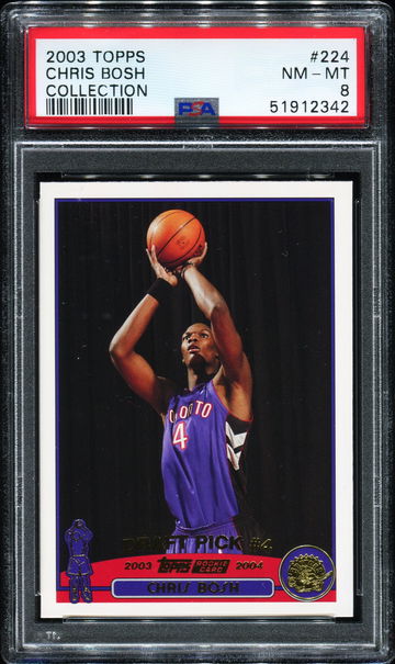2003 Topps Chris Bosh Collection #224 PSA 8
