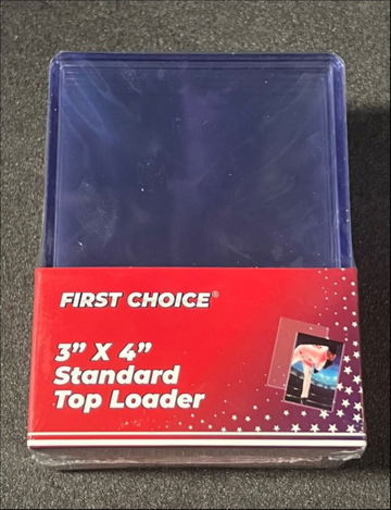 Thick Card Toploader Holder - 130 PT - 500 Piece Case - 50 Packs - 10 Pieces Per Pack - Comparable To Ultra Pro
