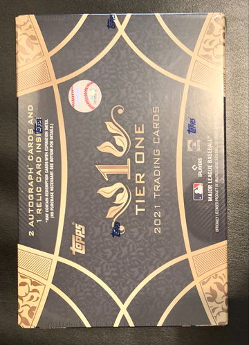 2021 Topps Tier One 1 Baseball Hobby Box