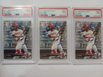 2017 Bowman Draft Jo Adell PSA LOT OF 3 (SHIPS TRACKED FROM CANADA)