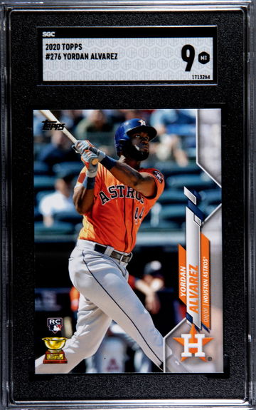 2020 Topps Series 1 #276 Yordan Alvarez SGC 9