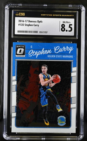 2016 Donruss Optic Stephen Curry CSG 8.5
