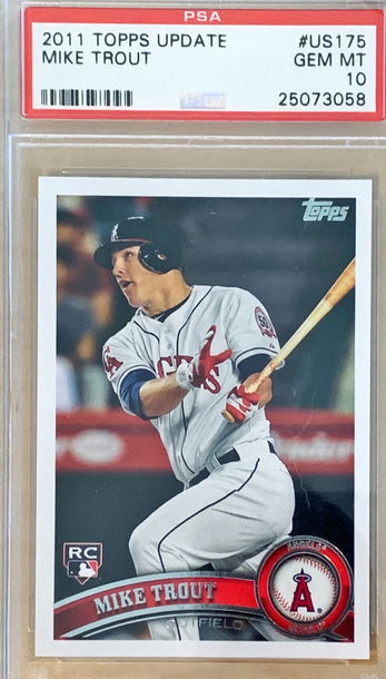 Mike Trout 2011 Topps Update Centered!