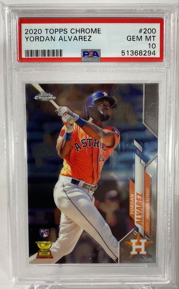 2020 Topps Chrome Yordan Alvarez Rookie PSA 10