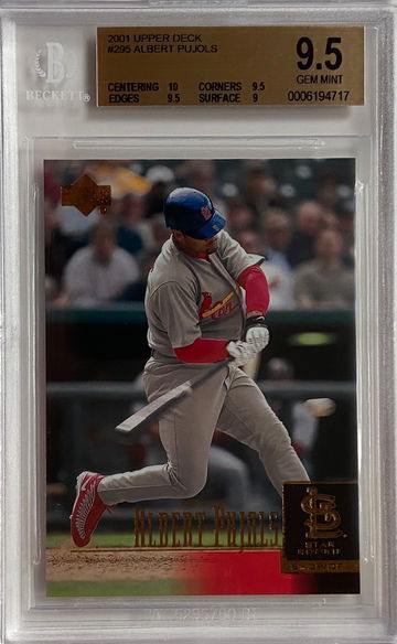 2001 Upper Deck #295 Albert Pujols Rookie BGS GEM 9.5