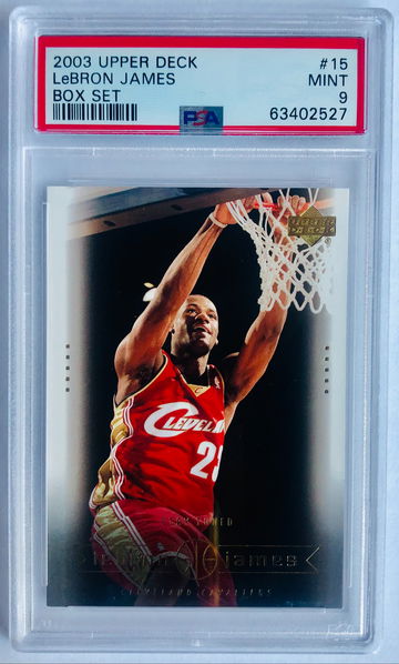 2003 Upper Deck Lebron James Rookie Card RC PSA 9 Box Set #15 Mint