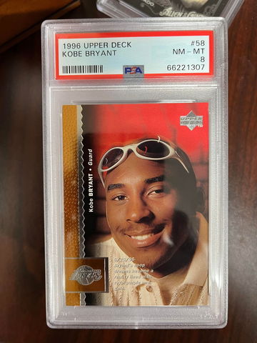 1996 Upper Deck Kobe Bryant PSA 8