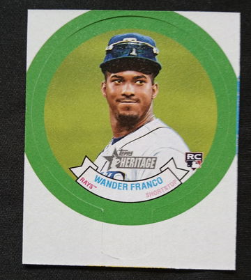Wander Franco bubble gum lid RC rookie card