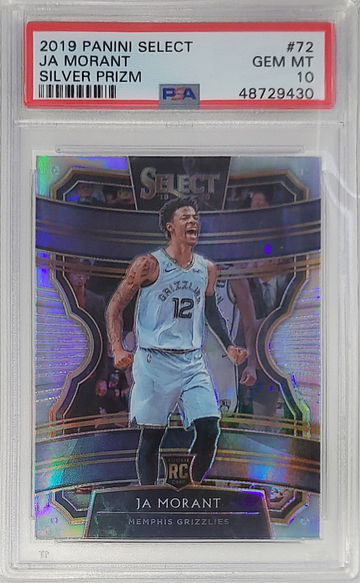 Ja Morant Select Silver Prizm PSA 10 