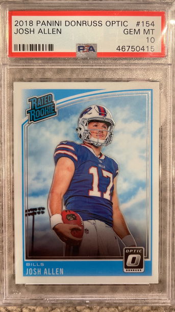 2018 panini donruss optic josh Allen psa 10