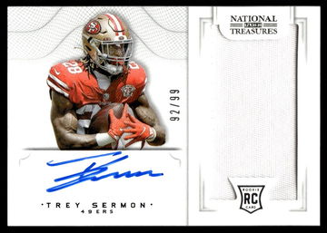 2021 Panini National Treasures Trey Sermon #CRS-TS RC Auto /99