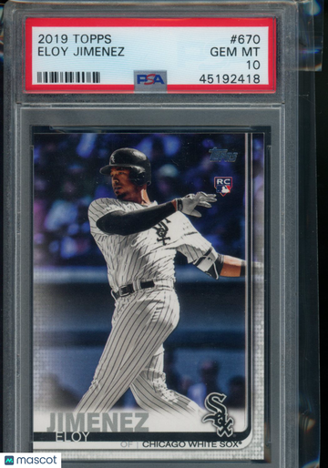 2019 Topps Eloy Jimenez #670 PSA 10