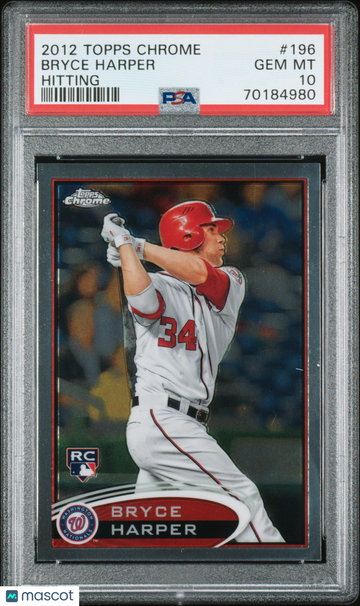 2012 Topps Chrome Bryce Harper #196 PSA 10