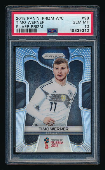 2018 Prizm World Cup Timo Werner Silver Prizms #98 PSA 10
