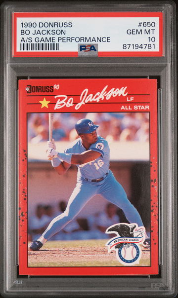 1990 Panini Donruss Bo Jackson #650B PSA 10