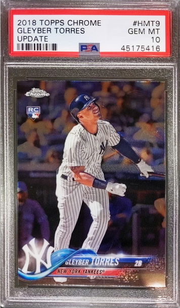 2018 Topps Chrome Update Gleyber Torres PSA 10 