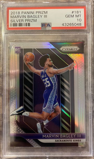 2018 Prizm Marvin Bagley SILVER PSA 10 Rookie