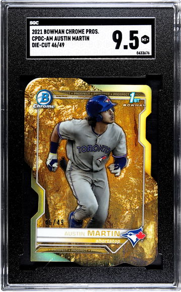 2021 Bowman Chrome Austin Martin Die-Cut Gold CPDC-AM 46/49