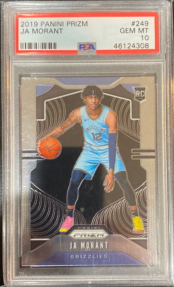2019-20 Panini Prizm Ja Morant #249 RC PSA 10 Gem Mint Grizzlies Rookie Card