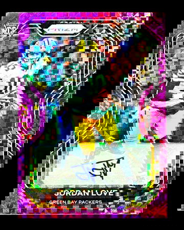 Jordan Love RC - 2020 Panini Prizm PURPLE POWER PRIZM Rookie Auto /49