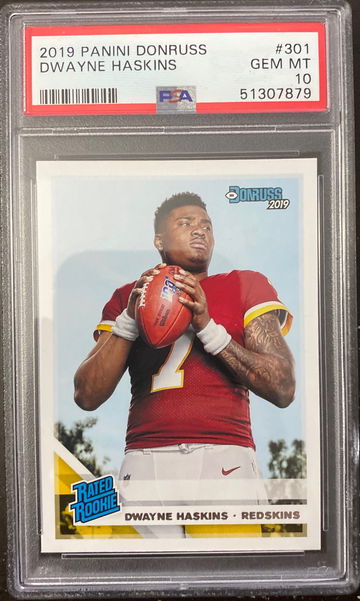 2019 donruss dwayne haskins psa 10