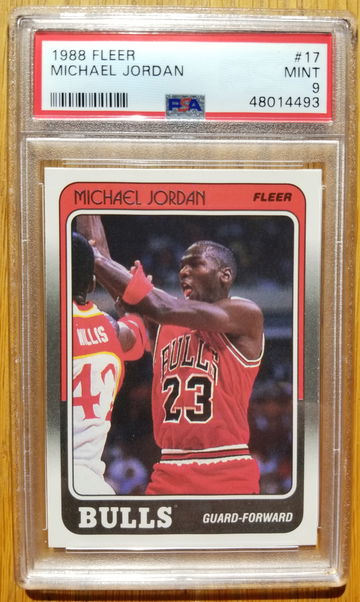 1988 Fleer #17 Michael Jordan PSA 9 MINT