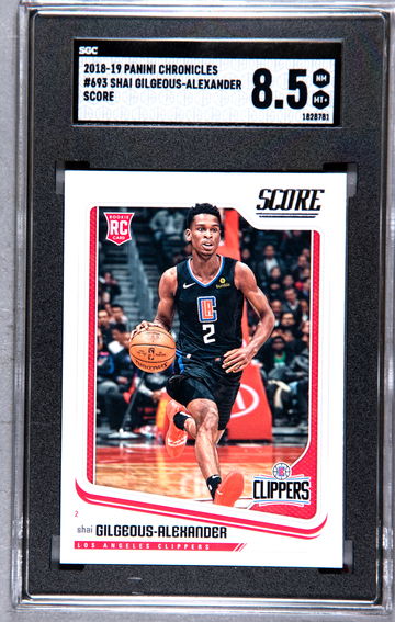 2018 Panini Chronicles Score #693 Shai Gilgeous-Alexander SGC 8.5