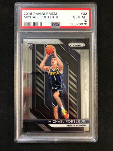 2018 Panini Prizm - Michael Porter Jr - Rookie Base PSA 10 Gem Mint