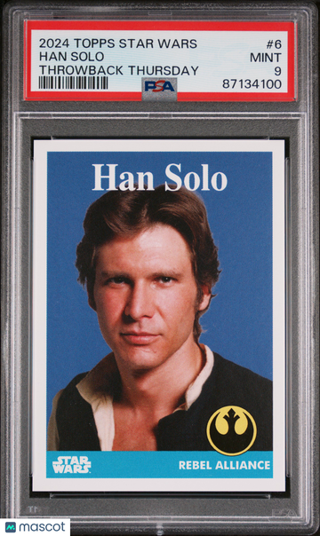 2024 Topps Star Wars Throwback Thursday Han Solo #6 PSA 9
