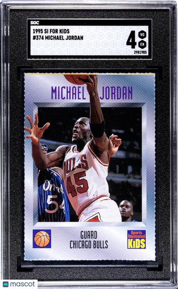1995 Si For Kids Michael Jordan #374 SGC 4