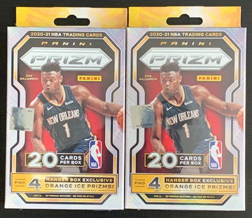 (2) 2020-21 PRIZM BASKETBALL HANGERS