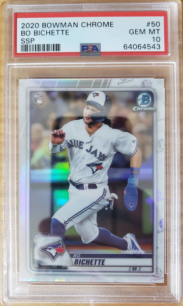 2020 Bowman Chrome Baseball - Bo Bichette RC Variation Refractor SSP PSA GEM 10!