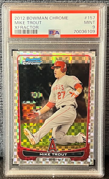 2012 Bowman Chrome Mike Trout Xfractor PSA 9 Mint 💎