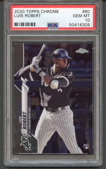 2020 Topps Chrome Luis Robert PSA 10