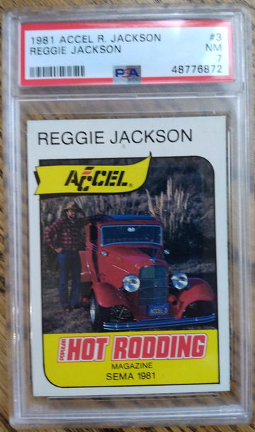1981 Accel Reggie Jackson PSA 7