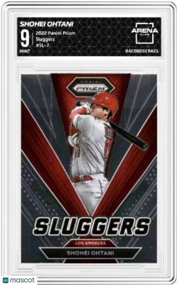 2022 Panini Prizm Shohei Ohtani #SL-7 Sluggers Arena Club 9
