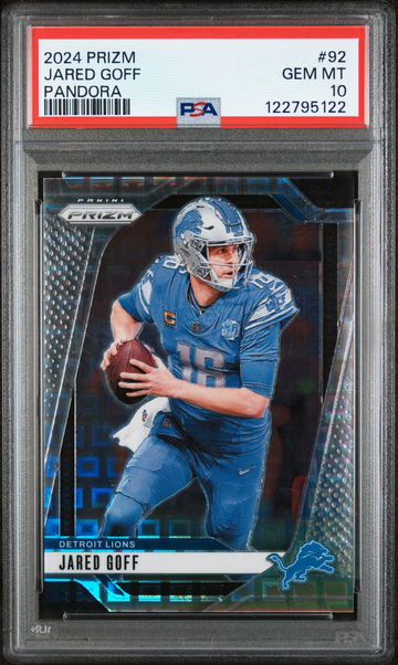 2024 Panini Prizm Pandora Jared Goff #92 /400 PSA 10