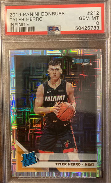 2019 Panini Donruss Tyler Herro #212 Infinite PSA 10