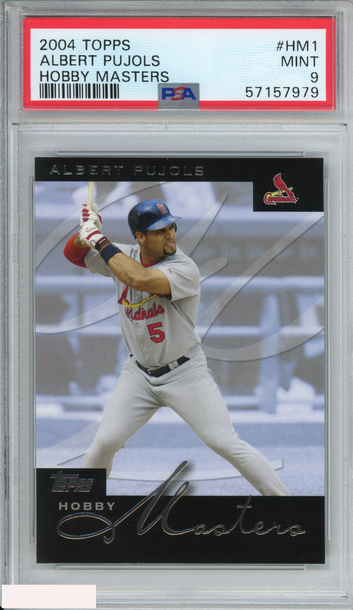 2004 TOPPS HOBBY MASTERS ALBERT PUJOLS #HM1 ST. LOUIS CARDINALS PSA 9 POP 1